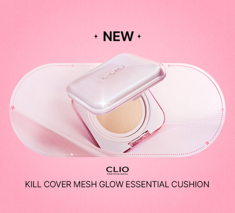 NEW CLIO PROFESSIONAL KILL COVER MESH GLOW ESSENTIAL CUSHION