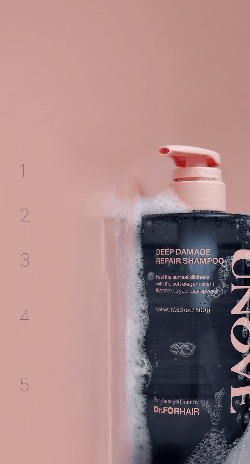 UNOVE Deep Damage Repair Shampoo 500g (Sweet Breeze/Rosy Aura