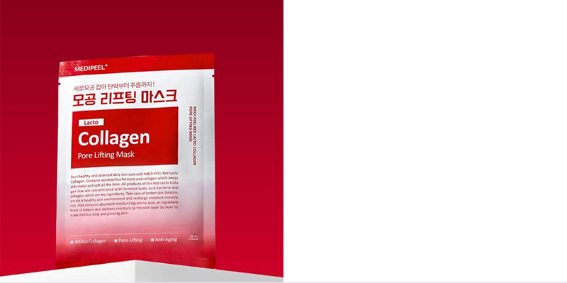 MEDI PEEL Maschera Sollevamento Pori Collagene Rosso Latto 30ml X - Foto 10