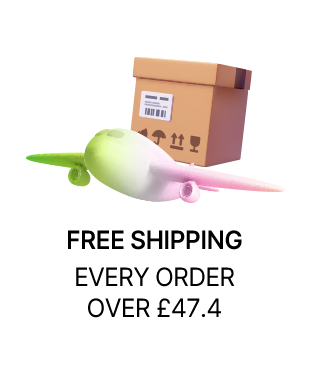 FREE SHIPPING EVERY ORDER OVER £47.4