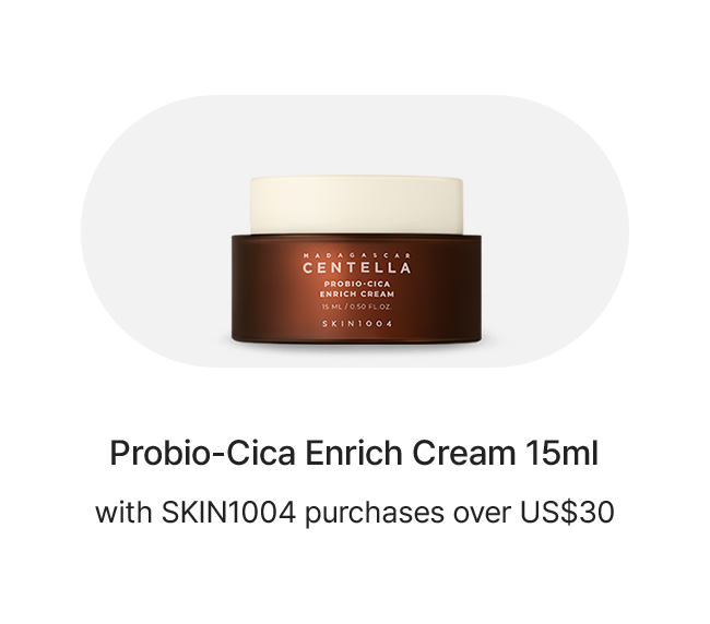 Probio-Cica Enrich Cream 15ml with SKIN1004 purchases over US$30