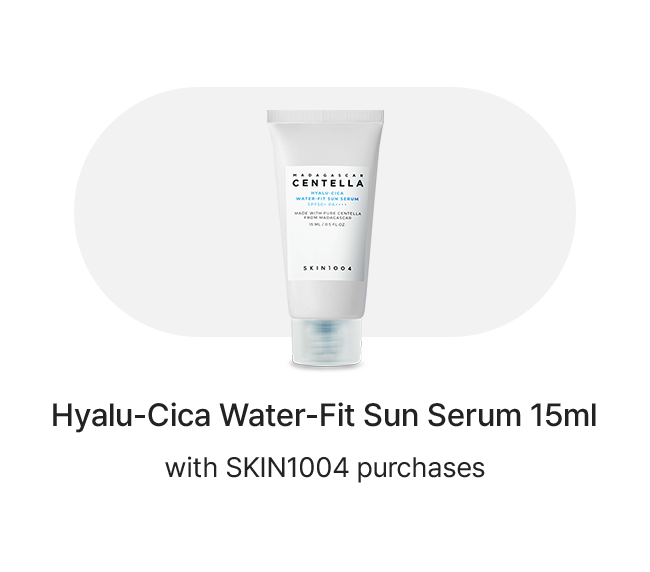 Hyalu-Cica Water-Fit Sun Serum 15ml with SKIN1004 purchases