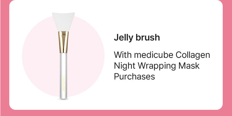 Jelly brush With medicube Collagen Night Wrapping Mask Purchases 