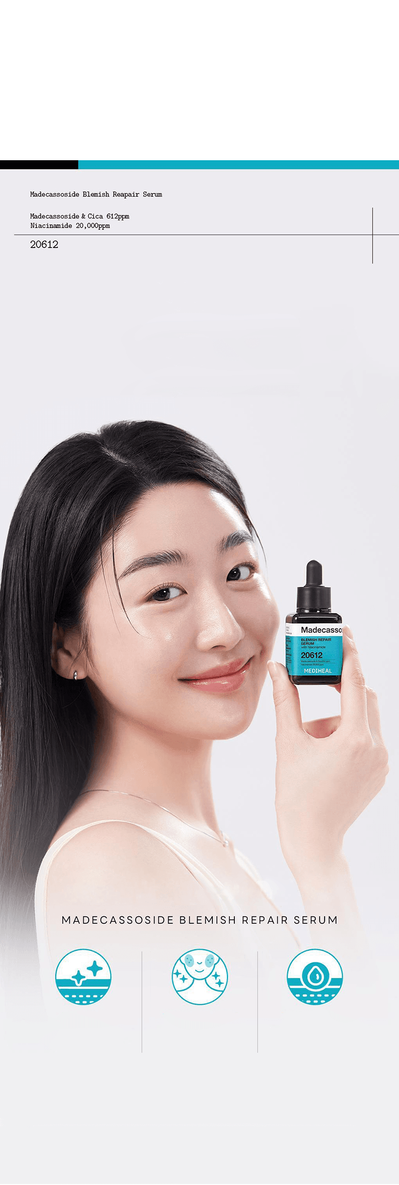 MEDIHEAL マデカソサイドブレミッシュリペアセラム 100ml (+トナー