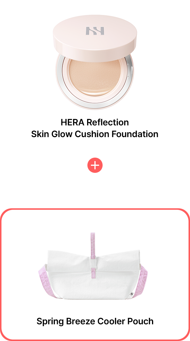 HERA HERA Reflection Skin Glow Cushion Foundation + Spring Breeze Cooler Pouch