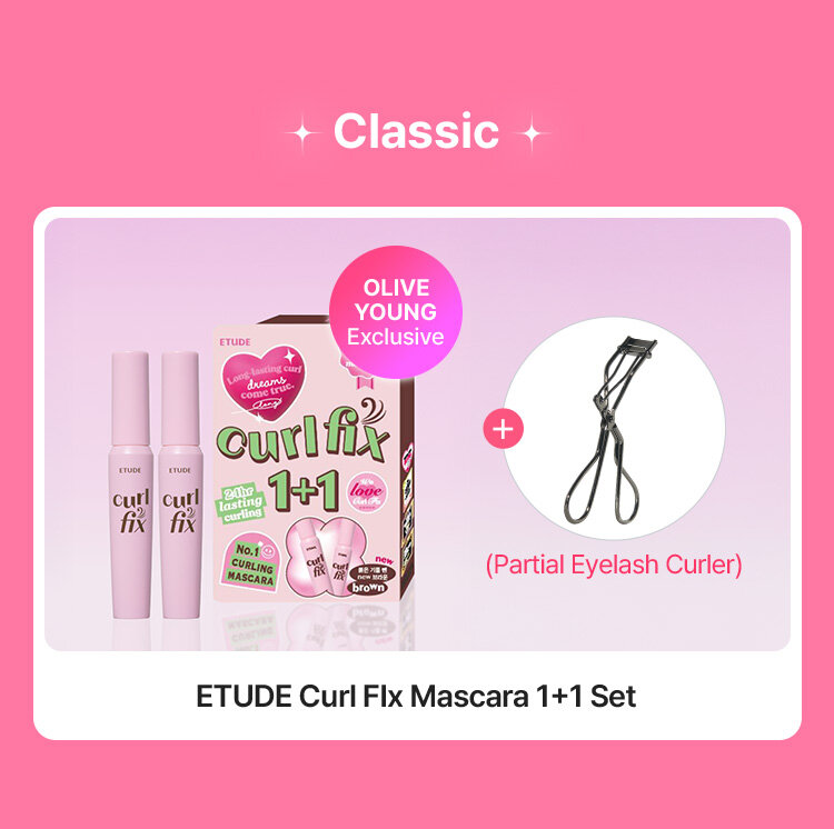 Classic OLIVE YOUNG Exclusive ETUDE Curl Flx Mascara 1+1 Set