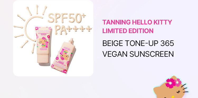 TANNING HELLO KITTY LIMITED EDITION BEIGE TONE-UP 365 VEGAN SUN