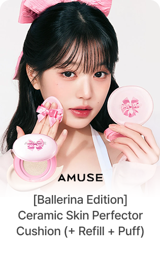 AMUSE [Ballerina Edition] Ceramic Skin Perfector Cushion (+ Refill + Puff)