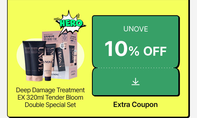 Deep Damage Treatment EX 320ml Tender Bloom Double Special Set UNOVE 10% OFF Extra Coupon