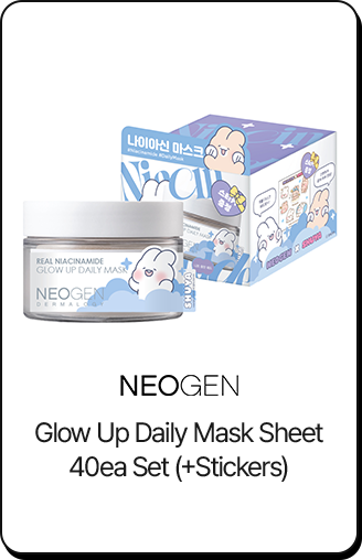 neogen Glow Up Daily Mask Sheet 40ea Set (+Stickers)
