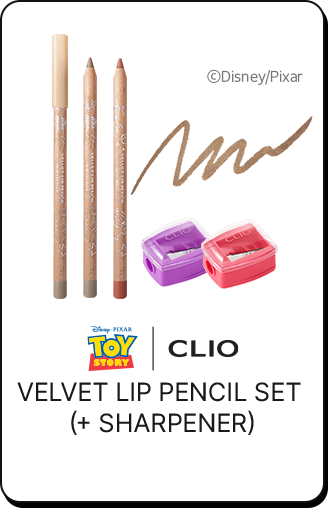 clio Velvet Lip Pencil Set (+ Sharpener)