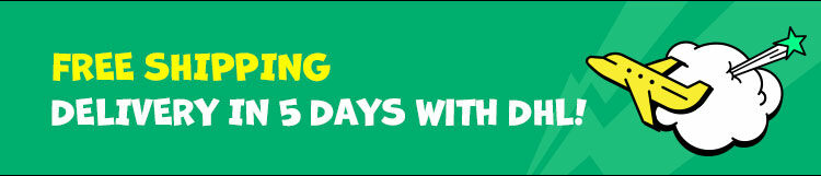 FREE SHIPPING DELIVERY IN 5 DAYS with DHL!