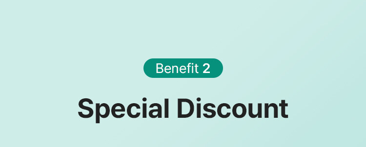 Benefit 2 Special Discount