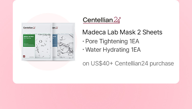 Centellian24 Madeca Lab Mask 3 Sheets (Mela Brightening 1EA, Pore Tightening 1EA, Water Hydrating 1EA) on US$40+ Centellian24 purchase