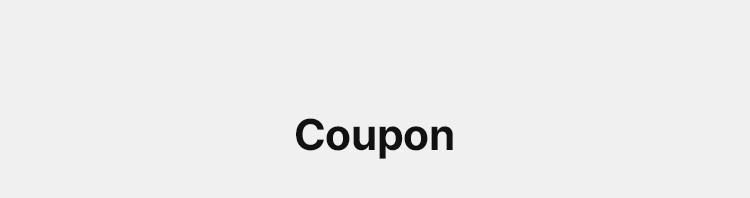 Coupon