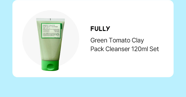 FULLY Green Tomato Clay Pack Cleanser 120ml Set