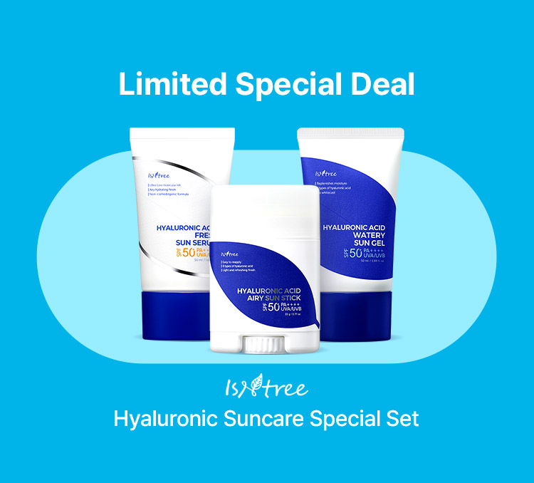 Limited Special Deal isntree Hyaluronic Suncare Special Set