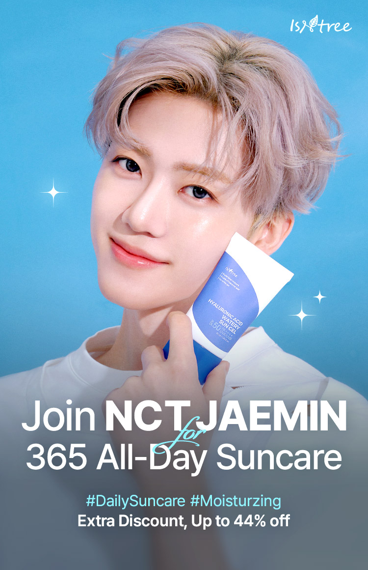 isntree Join NCT JAEMIN 365 All-Day Suncare #DailySuncare #Moisturzing Extra Discount, Up to 44% off