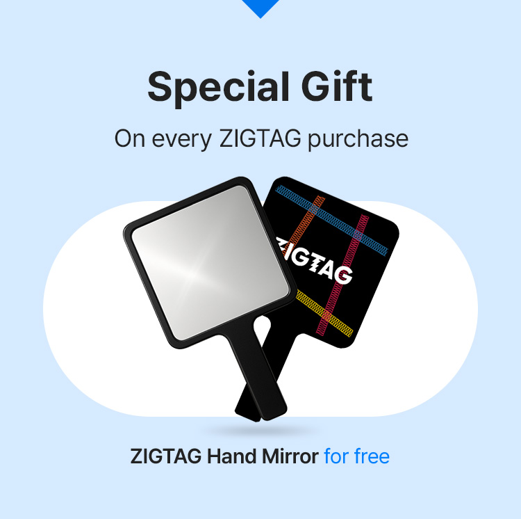 Special Gift On every ZIGTAG purchase ZIGTAG Hand Mirror for free