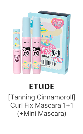 ETUDE: [Tanning Cinnamoroll] Curl Fix Mascara 1+1 (+Mini Mascara)