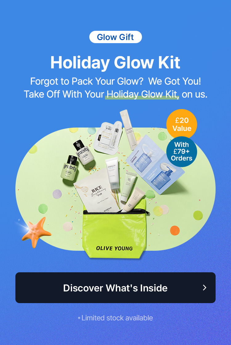 Glow Gift Holiday Glow Kit Forgot to Pack Your Glow? We Got You! Take Off With Your  Holiday Glow Kit, on us. £20 Value With £79+ Orders *Limited stock available