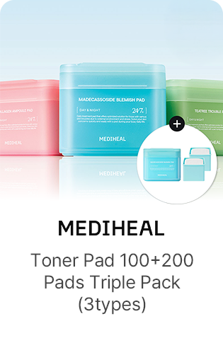 MEDIHEAL: Toner Pad 100+200 Pads Triple Pack (3types)