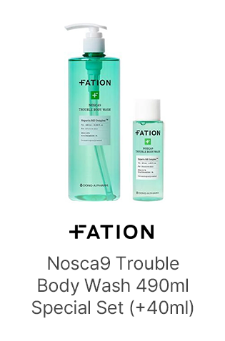 +FATION: NoSCA 9 Trouble Body Wash 490ml Special Set (+60ml)