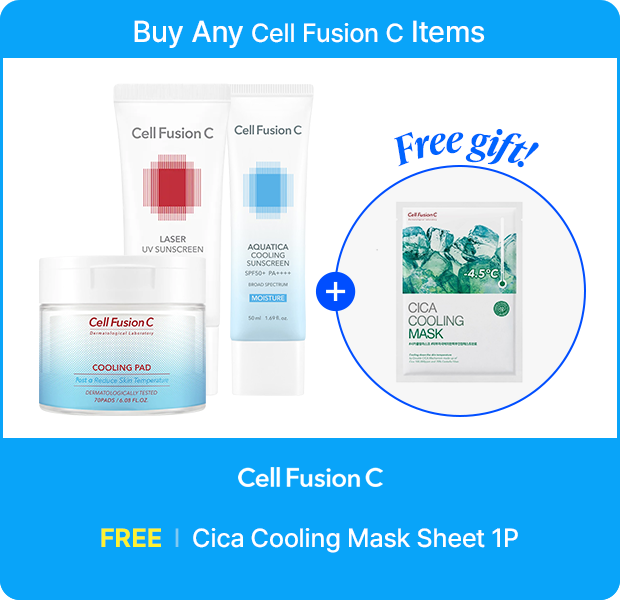 Cell Fusion C: FREE Cica Cooling Mask Sheet 1P