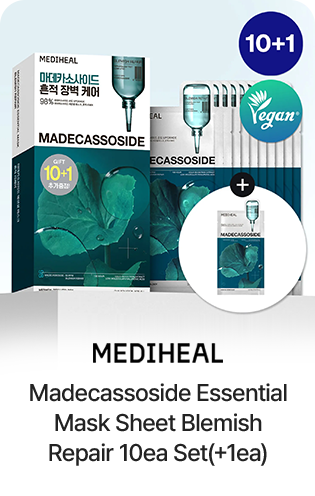MEDIHEAL: Madecassoside Essential Mask Sheet Blemish Repair 10ea Set(+1ea)