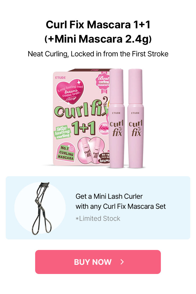Curl Fix Mascara 1+1 (+Mini Mascara 2.4g) – Get a Mini Lash Curler with any Curl Fix Mascara Set *Limited Stock