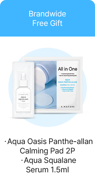 Brandwide Free Gift ・Aqua Oasis Panthe-allan Calming Pad 2P ・Aqua Squalane Serum 1.5ml