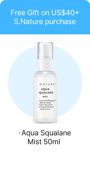 Free Gift on US$40+ S.Nature purchase ・Aqua Squalane Mist 50ml