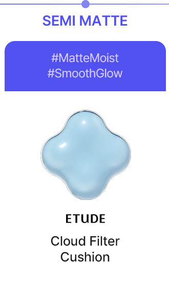 SEMI MATTE #MatteMoist #SmoothGlow Cloud Filter Cushion