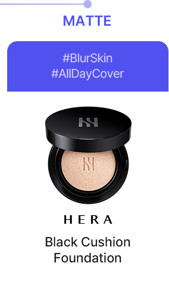 MATTE #BlurSkin #AllDayCover Hera Black Cushion Foundation