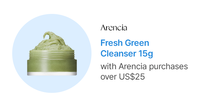 Arencia Fresh Green Cleanser 15g with Arencia purchases over US$25