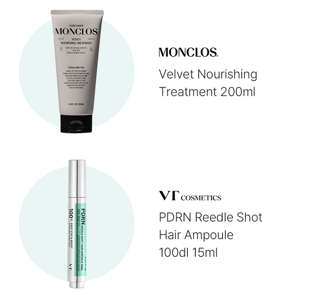 MONCLOS Velvet Nourishing Treatment 200ml VTcosmetic PDRN Reedle Shot  Hair Ampoule  100dl 15ml