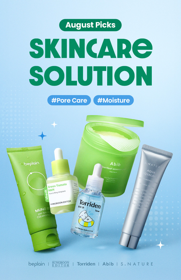 August Picks Skincare Solution #Pore Care #Moisture