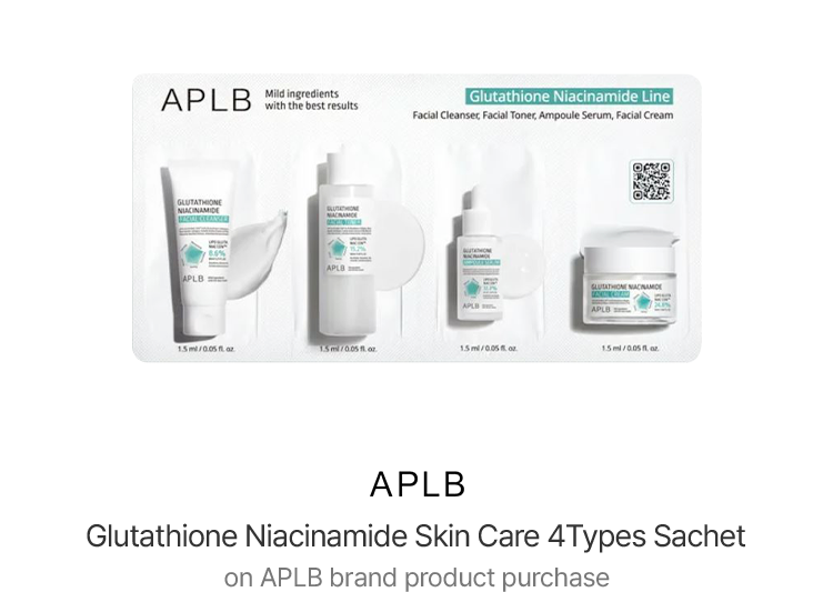 APLB Glutathione Niacinamide Skin Care 4Types Sachet on APLB brand product purchase