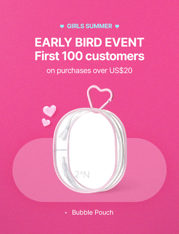 *GIRLS SUMMER / PHOTOCARD EVENT – First 100 customers on purchases over US$20 / Bubble Pouch