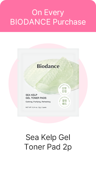 On Every BIODANCE Purchase – Sea Kelp Gel Toner Pad 2p