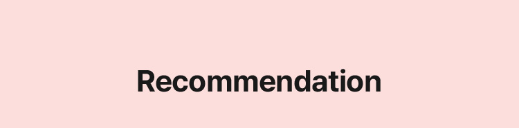 Recommendation