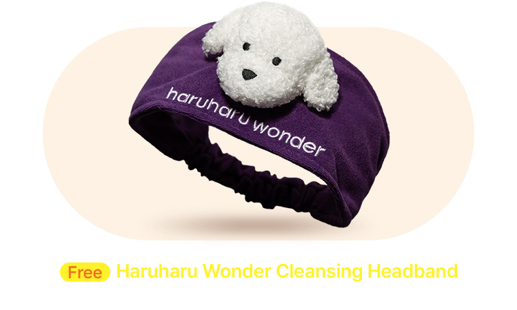 Free Haruharu Wonder Cleansing Headband on US$30+ Haruharu Wonder item purchase