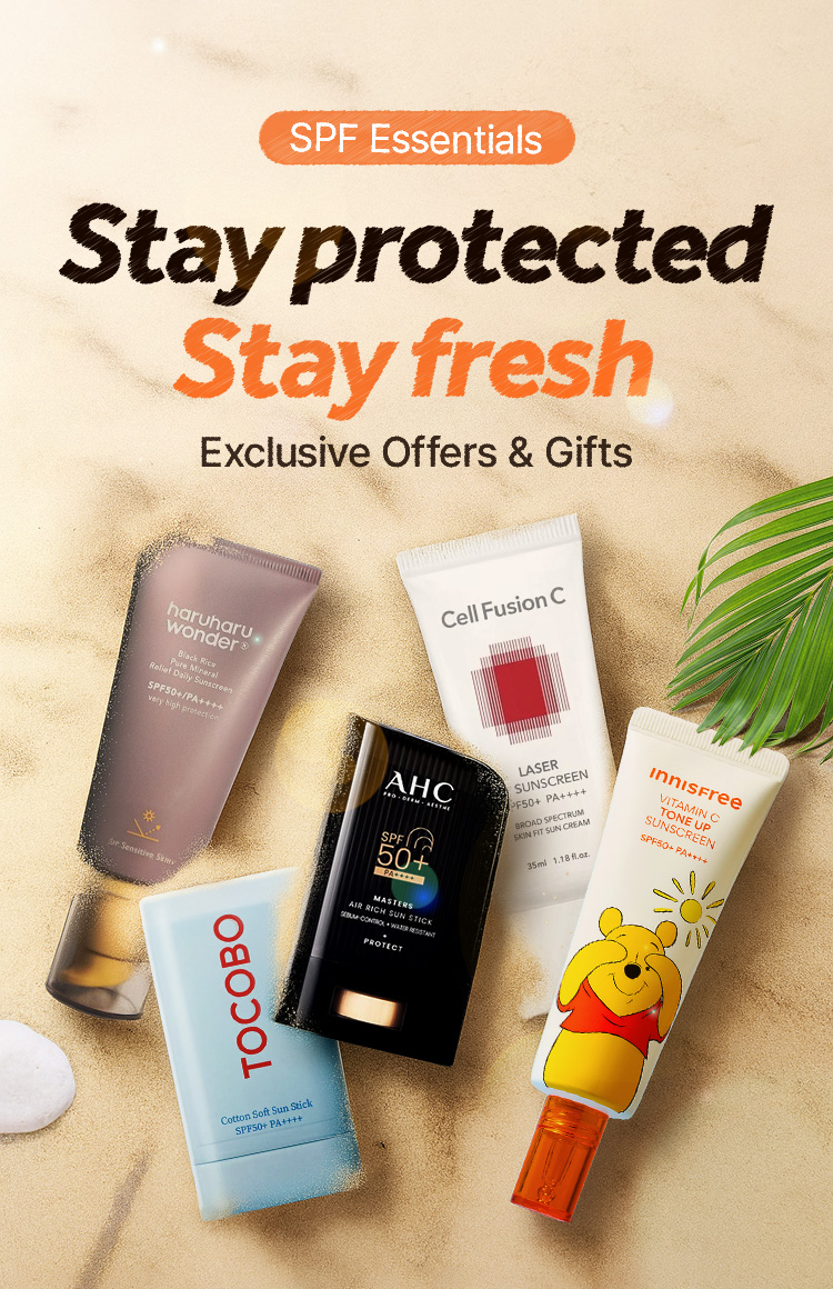 SPF Essentials / Stay protected / Stay fresh / Exclusive Offers & Gifts