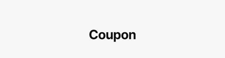 Coupon