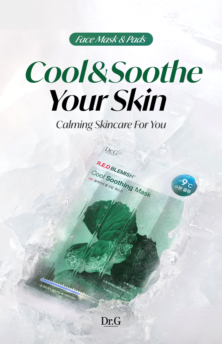 Face Mask & Pads Cool & Soothe Your Skin Calming Skincare For You [Dr.G]