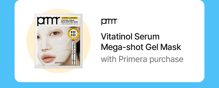 pm Vitatinol Serum Mega-shot Gel Mask with Primera purchase