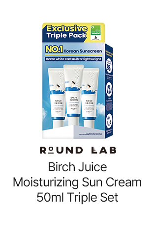 ROUND LAB Birch Juice Moisturizing Sun Cream 50ml Triple Set