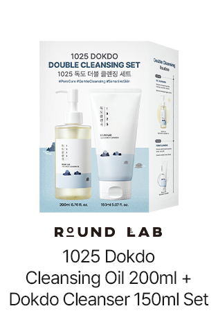 ROUND LAB 1025 Dokdo Cleansing Oil 200ml + Dokdo Cleanser 150ml Set