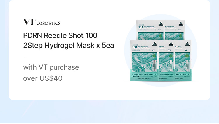 VT COSMETICS / PDRN Reedle Shot 100 2Step Hydrogel Mask × 5ea / with VT purchase over US$40