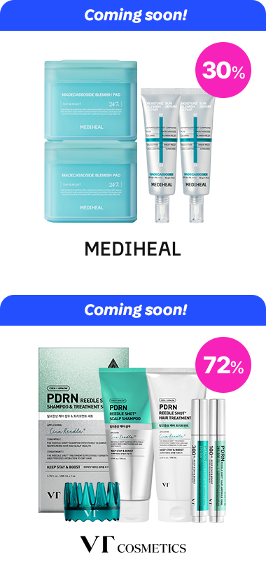 coming soon 30% MEDIHEAL coming soon 72% VT cosmetic
